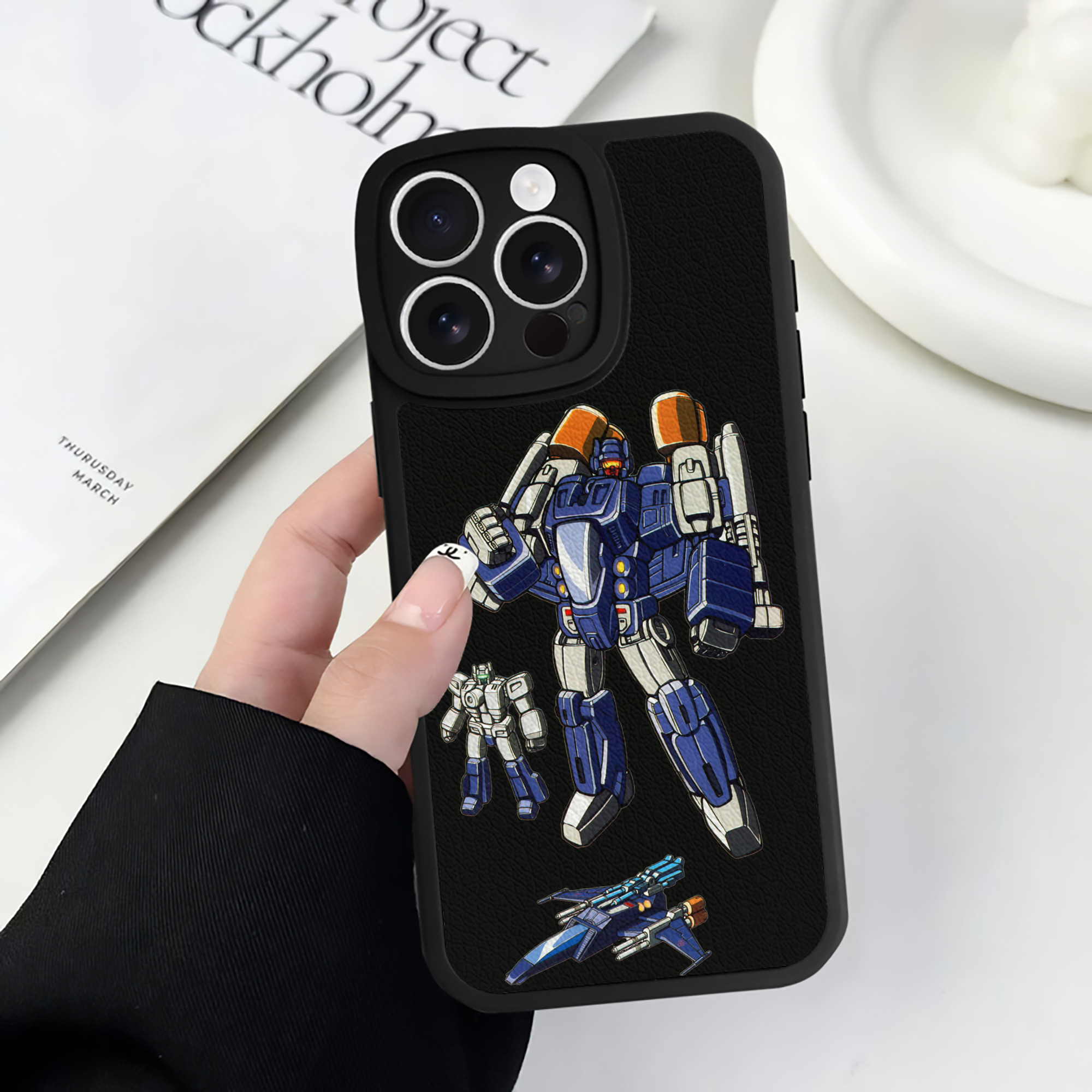 （画像用）  【iPhone 16シリーズ対応】シリコンスマホケース（レザー調） 材質：シリコン